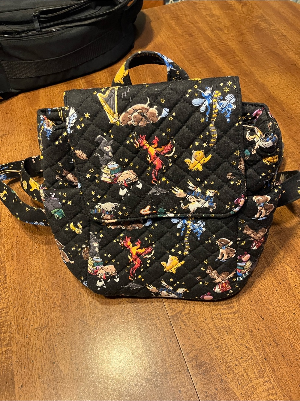 Vera Bradley Friends at Hogwarts quilted backpack NWOT